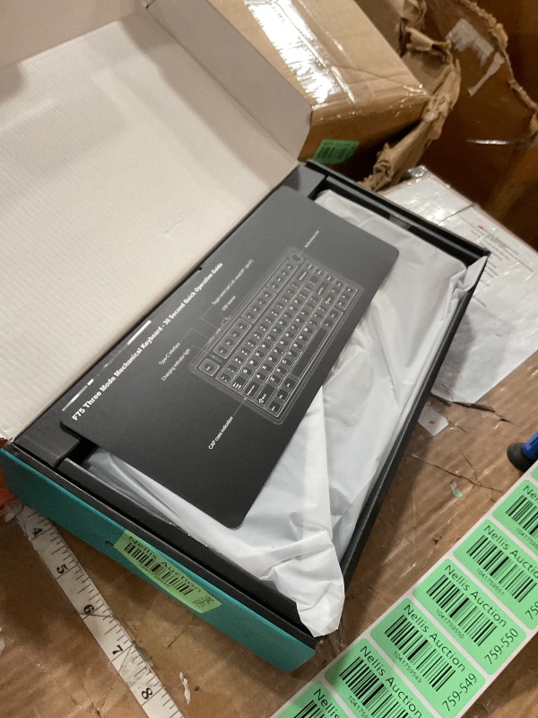 Photo 1 of AULA F75 Pro Wireless Mechanical Keyboard,75% Hot Swappable Custom Keyboard with Knob,RGB Backlit,Pre-lubed Reaper Switches,Side Printed PBT Keycaps,2.4GHz/USB-C/BT5.0 Mechanical Gaming Keyboards