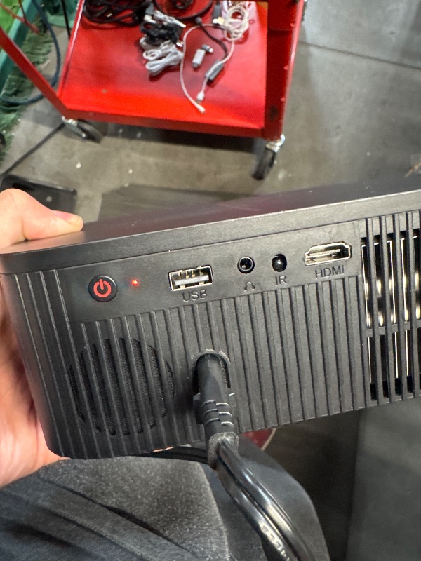 Photo 1 of (powers on see images) [2025 Netflix-Official | 386+ Built-in Apps] DBPOWER E2 Smart Projector with WiFi and Bluetooth, Mini Projector 4K Support with Netflix