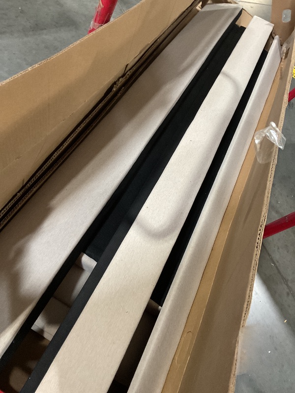 Photo 1 of (Used)(unknown if complete)DNYN Queen Size Upholstered Platform Bed with Trundle  Wood Linen