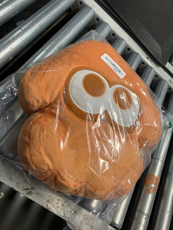 Photo 1 of (BAGGED) (USED/FAIR) Little Buddy Squid Orange 14" Cushion Plush
