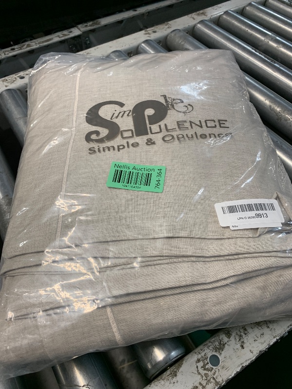 Photo 1 of (No pillow cases) Simple&Opulence 100% Linen Sheet Set with Embroidery Washed - 4 Pieces (1 Flat Sheet & 1 Fitted Sheet Linen, Queen Size