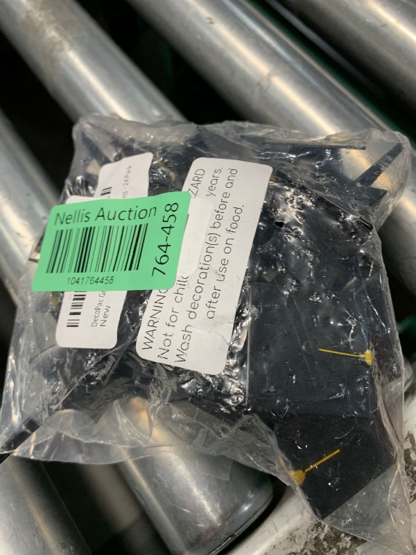 Photo 1 of DecoPac Grad Hat Cupcake Toppers, 24 Graduation Cake Pics, Black Grad Hat DecoPics, Food Safe Cake Decorations - 24 Pack