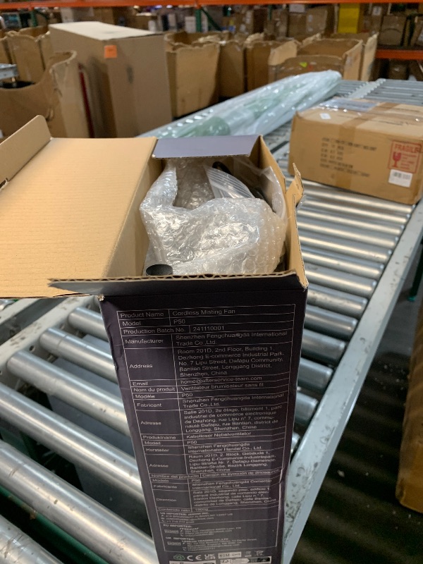 Photo 1 of (Broken stand) Misting Fan Portable, 20000mAh 12-Inch Outdoor Misting Fan for Patios Outside, 2 In 1 Pedestal & Tabletop Oscillating Fans with Misting Kit