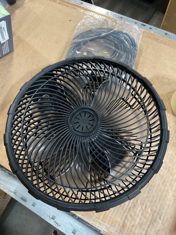 Photo 1 of (Broken stand) Misting Fan Portable, 20000mAh 12-Inch Outdoor Misting Fan for Patios Outside, 2 In 1 Pedestal & Tabletop Oscillating Fans with Misting Kit