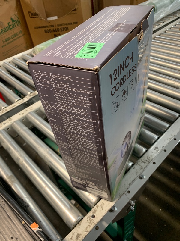 Photo 1 of (Broken stand) Misting Fan Portable, 20000mAh 12-Inch Outdoor Misting Fan for Patios Outside, 2 In 1 Pedestal & Tabletop Oscillating Fans with Misting Kit