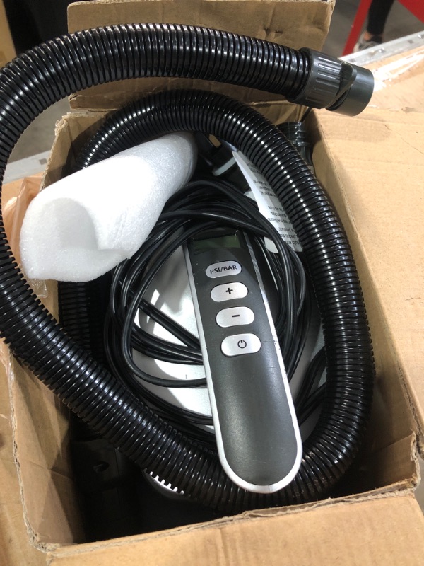 Photo 1 of (not functional)(sold for parts) SereneLife Inflatable Paddle Board Pump Compressor - 20PSI High Pressure SUP Inflator - 12V DC Car Connector - Electric Air Pump 