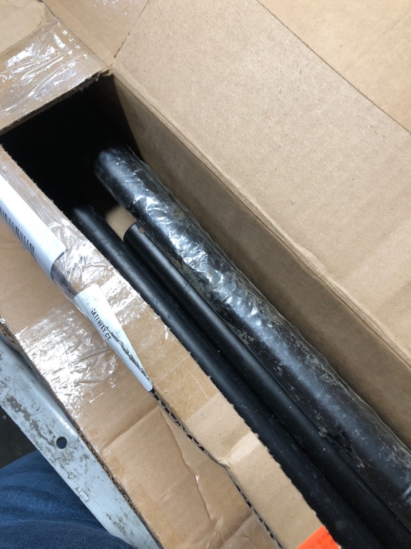 Photo 1 of ***(PARTS ONLY/ MISSING PARTS/ NON FUNCTIONAL)***Rod Desyne 100-50-282CL Bun 1" Ceiling Curtain Rod/Room Divider, 28-48 inch, Black