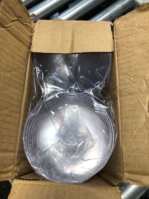 Photo 1 of (PARTIAL SET) Zezzxu 24 Pack Plastic Martini Glasses - 7 oz Disposable Clear Plastic Cocktail Cups, Unbreakable & Reusable Wine Shooter Glasses for Party Margarita, Champagne, Wine