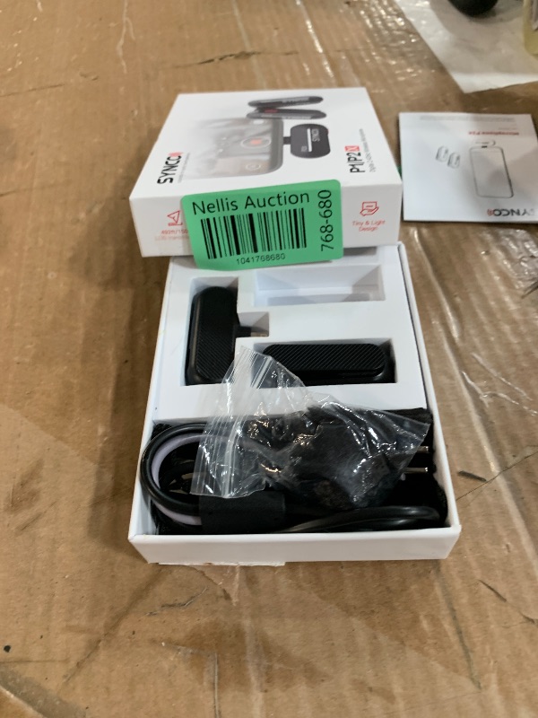Photo 1 of * maybe missing parts*
SYNCO Wireless Lavalier Microphone for iPhone, P2XL Professional Lapel Clip on Mics for Vlogging, Tiktok, YouTube Video Recording, Best External Lav Microphone for iPhone 14/13/12/11/X Lightning iOS
