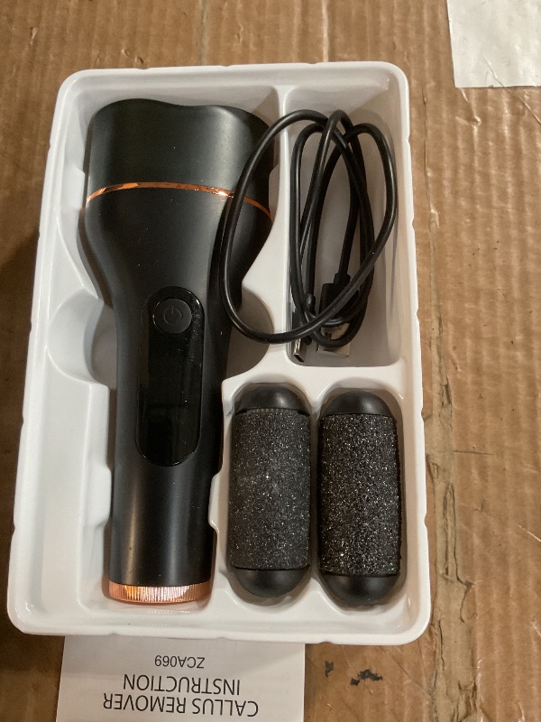 Photo 1 of (sold for parts only) AdamPark Electric Callus Remover for Feet,Rechargeable & Waterproof Pedi File, 2-in-1 Wet/Dry Foot Scrubber for Hard Cracked Dead Skin