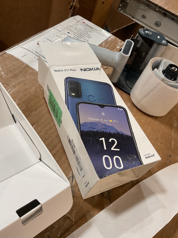 Photo 1 of ***ITEM WILL NOT BOOT***

Nokia G11 Plus | Android 14 | Dual SIM | 3-Day Battery | 50MP Camera | 3/64GB | 6.52-Inch Screen | Dual Band WiFi | Unlocked GSM Smartphone | Not Compatible with Verizon or AT&T | Charcoal