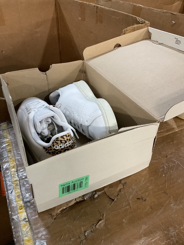 Photo 1 of adidas Women's Advantage Tennis Shoe, White/White/White Tint, 11