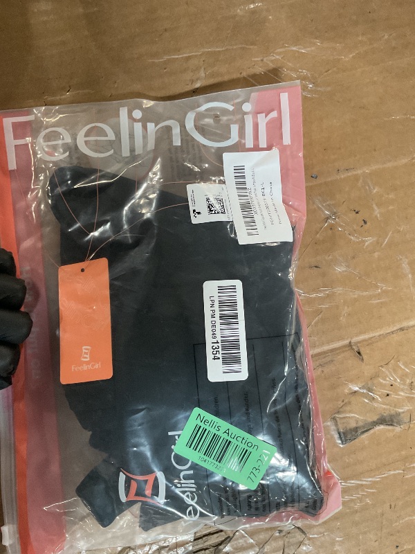 Photo 1 of (LARGE) (USED/FAIR) (BAGGED) FeelinGirl Square Neck Bodysuit for Women Shapewear Tummy Control Slimming Bodysuits Going Out Tank Tops Jumpsuits Black L