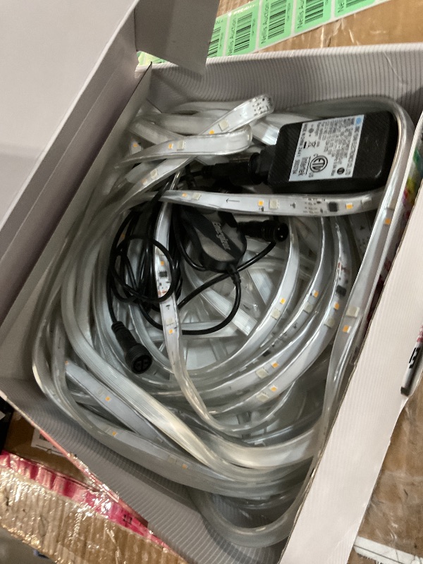 Photo 1 of Energizer Smart Indoor & Outdoor RGB+IC+WW LED 50 Foot Light Strip, Sound Reactive, IP65 Waterproof, Remote Access App & Voice Control with Alexa, Siri, Google, Grouping, Scheduling, Wi-Fi No Hub