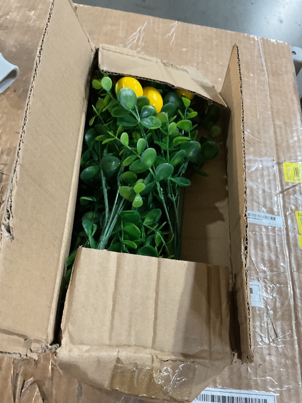 Photo 1 of 4 Pack Lemon Mason Jar Table Centerpiece, Artificial Lemon Home Centerpieces Fake Lemon Daisy Plants with Faux Leaves for Summer Wedding Farmhouse Office Kitchen Bathroom Dining Table Centerpiece