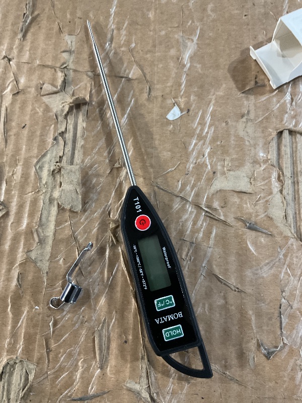 Photo 1 of
BOMATA Digital Water Thermometer for Water, Liquid, Candle and Cooking. Instant Read Food Thermometer Waterproof IPX7 with Long Probe for Cooking, Meat, BBQ! T101 (Black Color)…