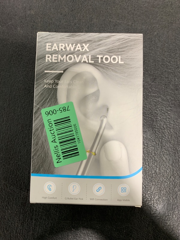 Photo 1 of High-Definition Ear Wax Removal, Wireless Ear Cleaner, Safe and Gentle Ear Wax Removal Kit, Rechargeable Ear Cleaner with Camera and Light, Ear Cleaning Kit for Android and iOS (Black)
