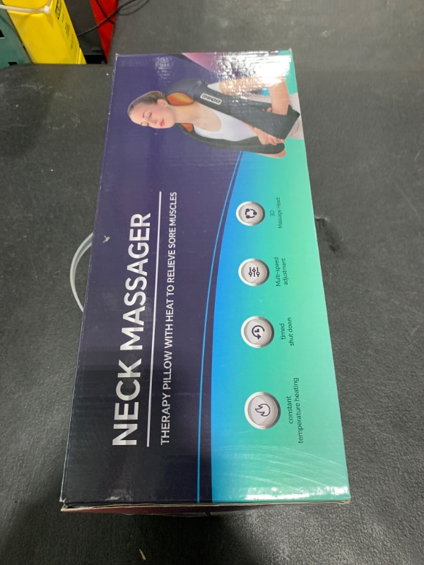 Photo 1 of Birthday Gifts for Women - Neck Massager for Pain Relief - Shiatsu Back and Neck Massager with Heat,Electric 4D Massage Pillow(NOT Cordless)