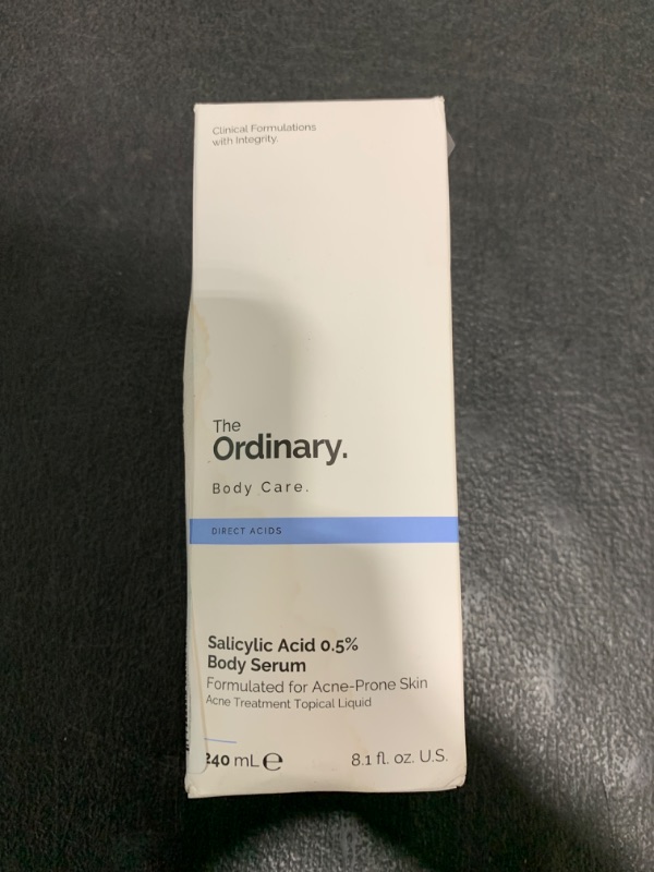 Photo 1 of The Ordinary Salicylic Acid 0.5% Body Serum, Exfoliating Treatment for Acne-Prone Skin, 8.1 Fl Oz