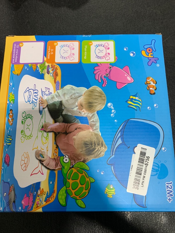 Photo 1 of Water Doodle Mat - Kids Painting Writing Color Doodle Drawing Mat Toy Bring Magic Pens Educational Toys for Age 2 3 4 5 6 7 Year Old Girls Boys Age Toddler Gift