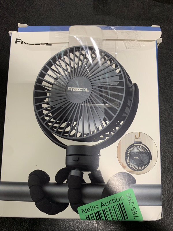 Photo 1 of FRIZCOL Portable Stroller Fan, Use As Power Bank, 65H 12000mAh Battery Operated Fan Flexible Tripod Baby Car Seat Fans with Timming, Personal Mini Handheld/Desk/Small Clip On Fans For Stroller