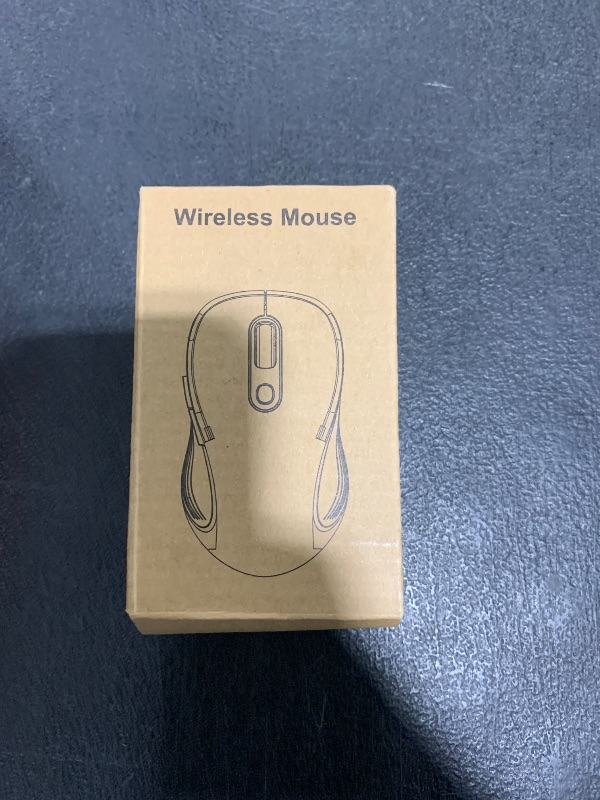 Photo 1 of Trueque Wireless Mouse for Laptop, 2.4GHz Ergonomic Computer Mouse with Back & Forward Buttons, 3 Adjustable DPI Levels, 6 Buttons, Optical USB Cordless Mice for Windows Chromebook MacBook PC (Gray)