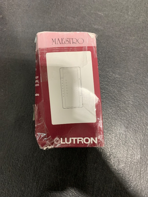 Photo 1 of Lutron Maestro Countdown Timer Switch for Fans and Lights, 3A/150-Watt LED Bulbs, Single-Pole/Multi-Location | MA-T51MN-WH | White