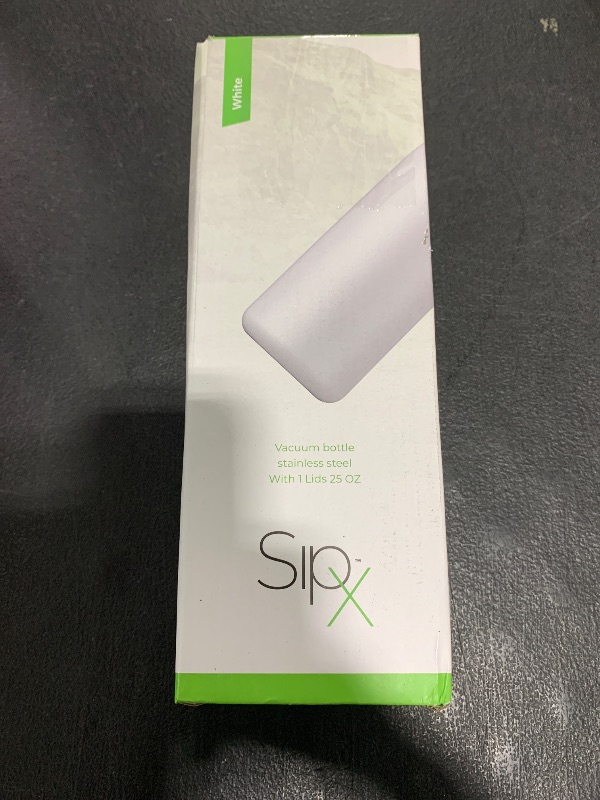 Photo 1 of SipX™ Triple-Insulated Stainless Steel Water Bottle 25oz. - With Cover Lid, BPA-Free Reusable Insulated Water Bottle Keeps Cold For 24 Hours, (White)