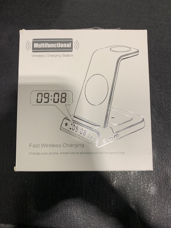 Photo 1 of Wireless Charger for Samsung, 3 in 1 Wireless Charging Station for Samsung Galaxy S24 Ultra/S23 Ultra/S22/S21/Note 20/Z Flip 6/Fold 6, Charger for Samsung Galaxy Watch Ultra/7/6/5, Galaxy Buds 2/2 Pro