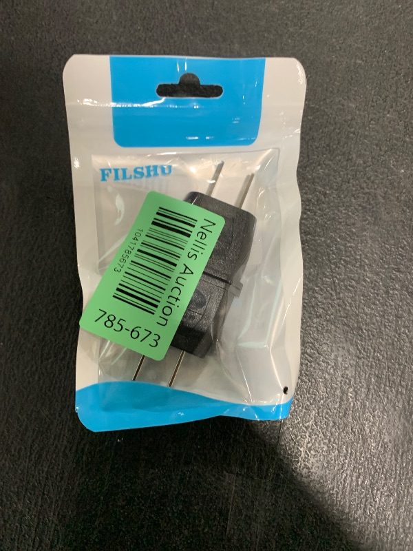 Photo 1 of Socket Plug Adapter Europe EU Euro to US Travel Charger AC Power Converter 2PCS(Black)