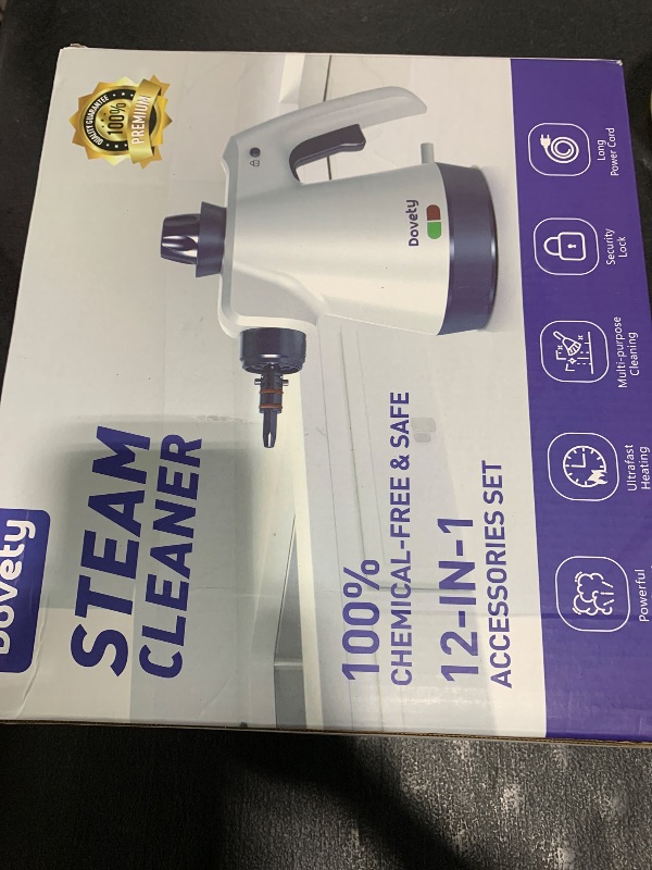 Photo 1 of Steam Cleaner, Pressurized Handheld Steam Cleaner for Home with 12pcs Accessories & Safety Lock, Multi-Surface & Powerful Home Use Steamer for Cleaning, Car, Bathroom, Shower, Window, Grime, Grease