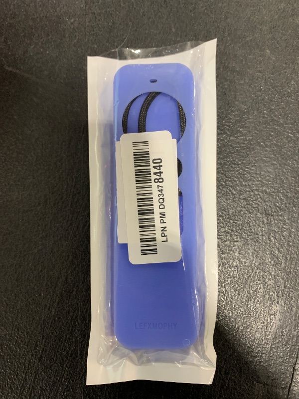 Photo 1 of LEFXMOPHY Cover Replacement for Apple Remote Case New 4K TV 2021-2024 Series 6 Generation / 6th Gen Control, Siri 2nd Silicone Skin Glowing in Dark with Lanyard-Glow Blue