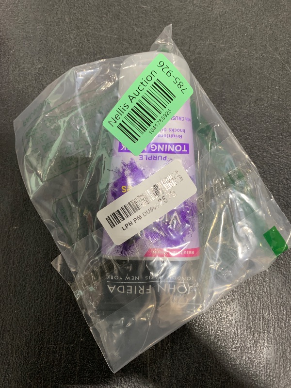 Photo 1 of John Frieda Violet Crush Purple Toning Mask, Removes Brassy Tones, Smooths Damaged Hair Cuticles for Cooler, More Luminous, Salon-Fresh Blonde. Safe for Natural and Color-Treated Blonde Hair, 6 Oz