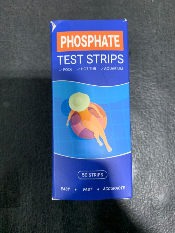 Photo 1 of AKSBTEC Phosphate Test Kit - Pool Phosphate Test kit-50 Counts Phosphate Test Strips for Swimming Pool, Spa, Hot Tub,Aquarium,Fish Tank- Phosphate Test kit for Freshwater,Saltwater Testing