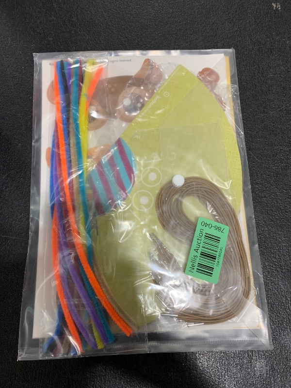 Photo 1 of Woodland Themed Christmas Party Hats Making Kit c/w Chenille Stems & Stickers. Group Activities, DIY Art Craft Home Project. Birthday, Easter & Fiesta Decoration for Kid