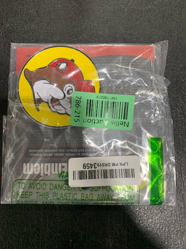 Photo 1 of Buc-ee's Logo Chrome Emblem, 3-Inch, Yellow