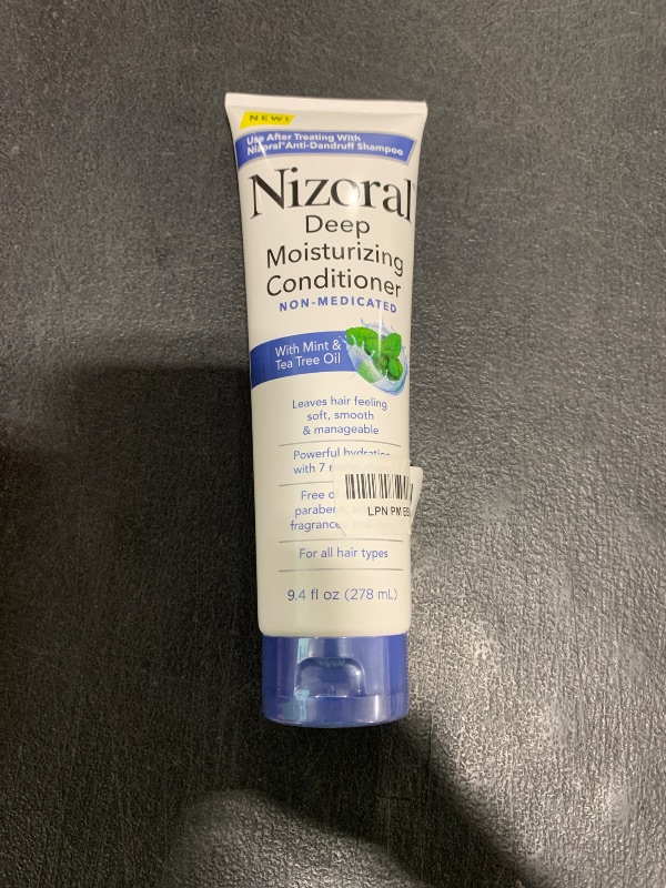Photo 1 of Nizoral Deep Moisturizing Conditioner with Mint & Tea Tree Oil for All Hair Types - Free of Sulfates, Parabens, Artificial Fragrances and Dyes, 9.4 oz