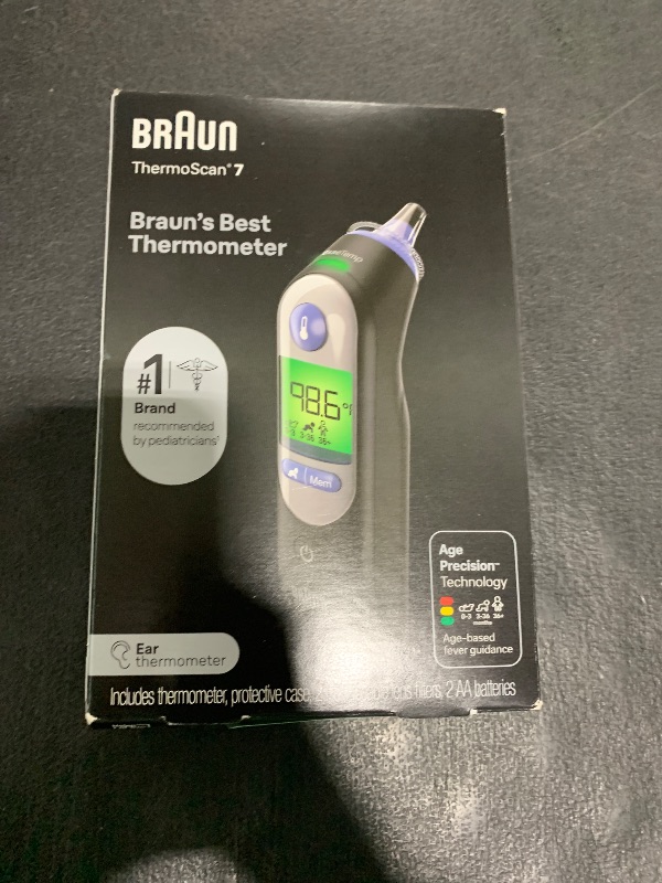 Photo 1 of Braun ThermoScan 7 Digital Ear Thermometer, Age-Adjusted Fever Guidance, Baby and Infant Friendly, No. 1 Brand Recommended by Pediatricians, FSA and HSA Eligible