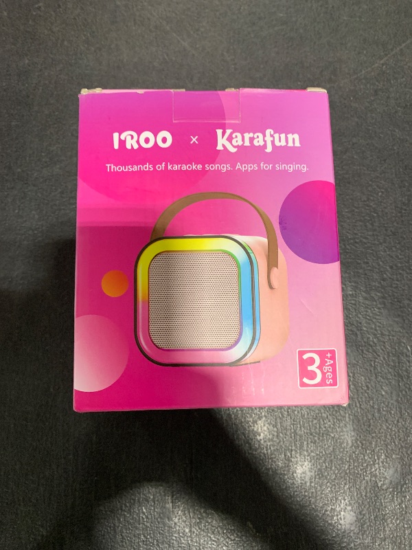 Photo 1 of IROO Mini Karaoke Machine for Kids, 2025 TOP Toys Birthday Gifts Ideas for Girls Ages 4, 5, 6, 7, 8, 9, 10, 12+ Years Old, Portable Bluetooth Speaker with 2 Wireless Mics for Party Toddlers(Blue)