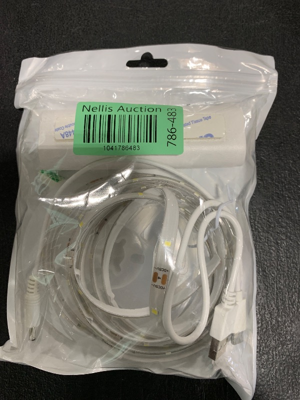 Photo 1 of Rechargeable LED Strip Lights for Cabinets - LUXJET 2M Cool White Motion Sensor led Strip Lights for Bedroom, Kitchen, Under Cabinet, TV, Stairs, Door Frame
