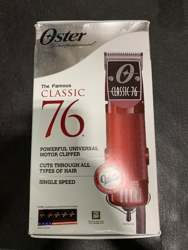 Photo 1 of Oster Classic 76 Hair Clipper Comes with Blades Size 000 and 1