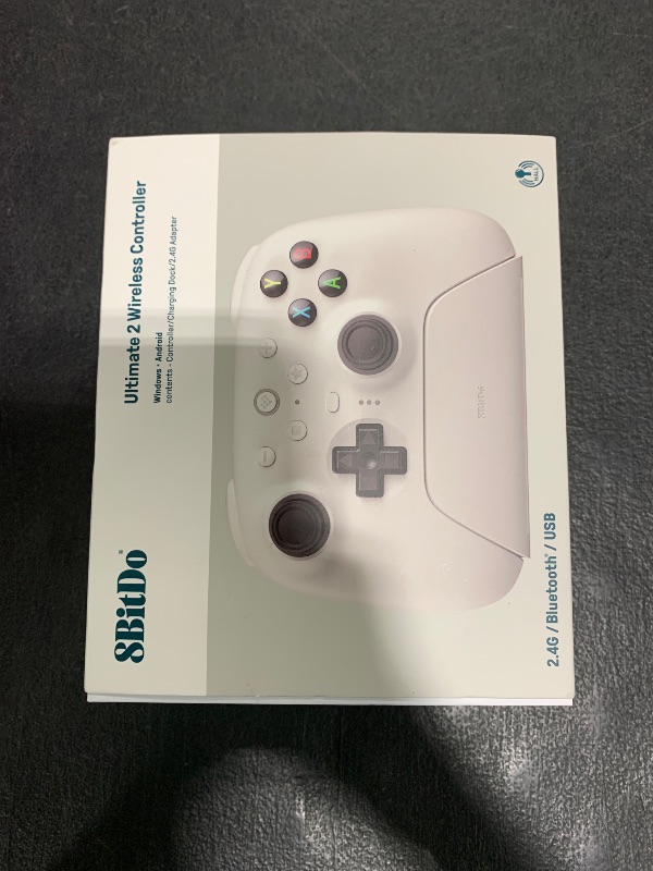 Photo 1 of Nargos 8BitDo Ultimate 2 Wireless Controller, Game Gamepad for PC Android with TMR Joysticks, Switchable Hall Effect/Tactile Triggers, RGB Fire Ring, PC Gamer Gift