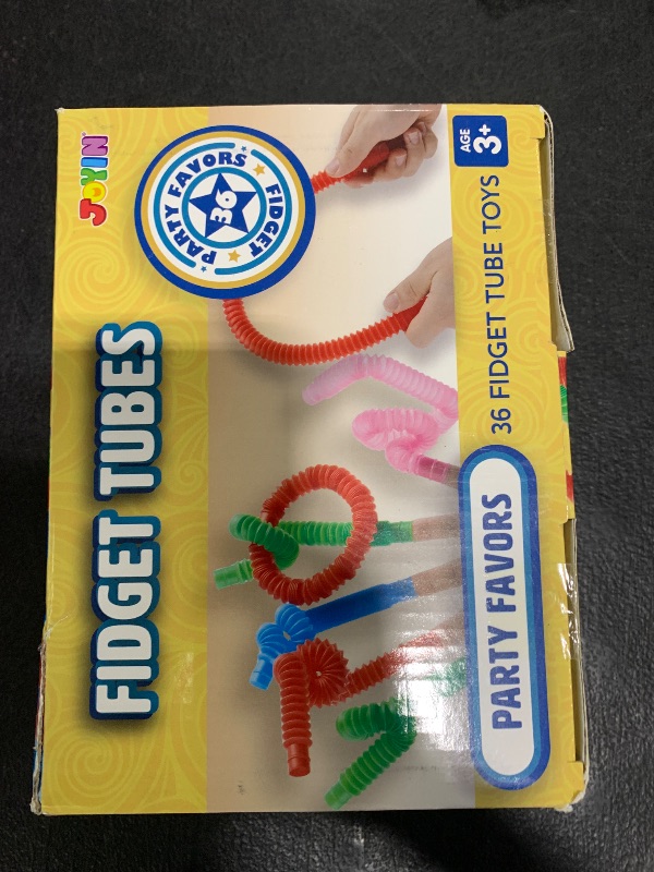 Photo 1 of JOYIN 36 Pack Pop Tubes, Sensory Toys (Small) Fidget Toys Party Favors - 9 Colors, Creativity Learning & Fun for Toddler Kids - Perfect for Party, Goodie Bags Stuffers, Classroom School Reward