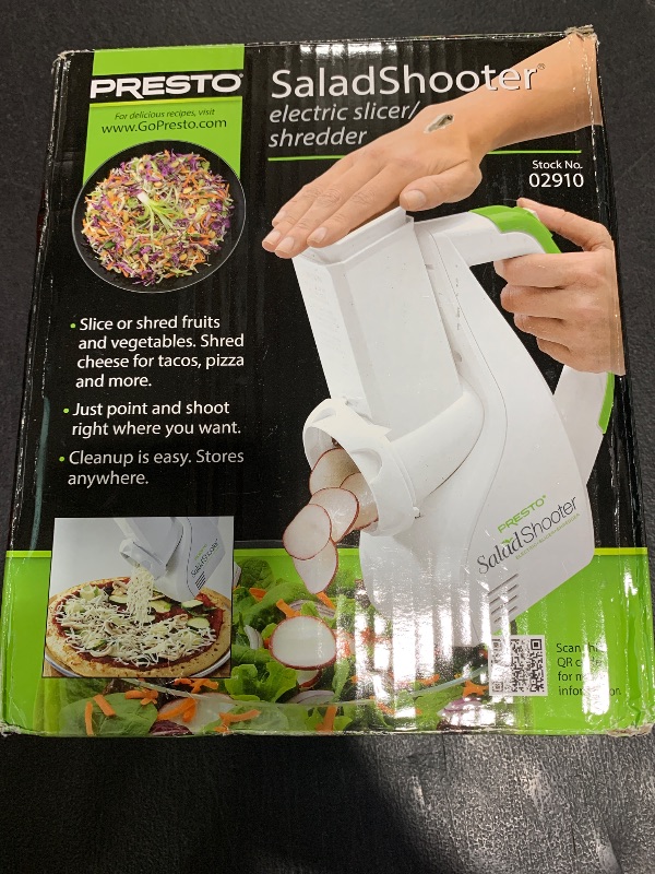 Photo 1 of Presto Salad Shooter Electric Slicer/Shredder,White
