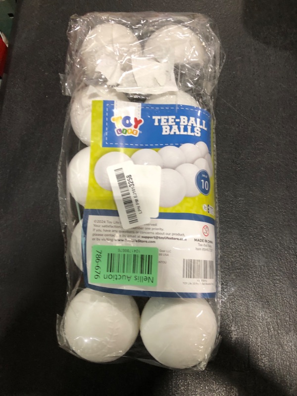 Photo 1 of Plastic T Balls 10 Toddler Baseballs Replacement T-Ball Set Kids Baseball Game Playing and Perfect Baseballs for Kids Player Training Ball Practice Tee-Balls