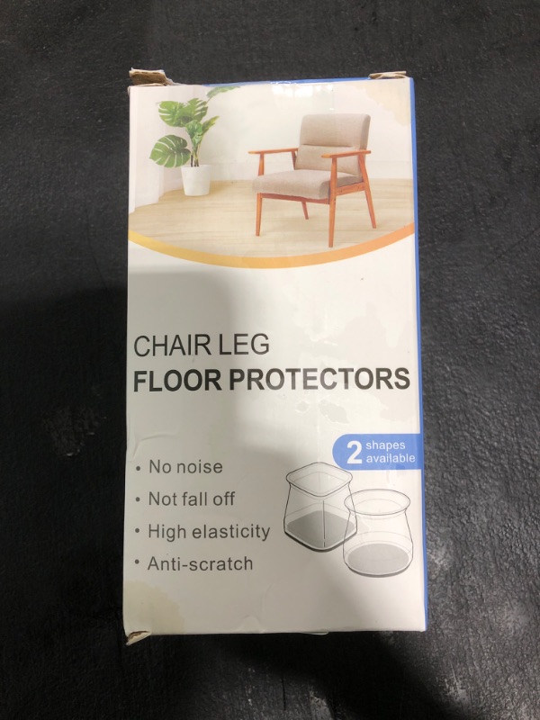 Photo 1 of 32 Pcs Chair Leg Protectors for Hardwood Floors, Silicone Felt Furniture Leg Cover Pad for Protecting Floors from Scratches and Noise, Smooth Moving for Chair Feet(Large fit : 1.3'' - 2'')