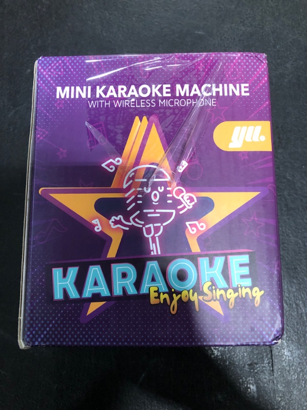 Photo 1 of YLL Mini Karaoke Machine with 2 Wireless Microphones, TOP Kids Gifts for Girls Ages 3, 4, 5, 6, 7, 8, 9,10,11,12 +Year Old, 4-12 Years Old Birthday Toy Gift for Girls Boys Party (Purple)