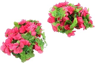 Photo 1 of Qtqgoitem Plastic Room Wall Artificial Hanging Vine Decor 2 Meter Long 2 Pcs Green Red (Model: 965 e4d f0a 9b3 504)