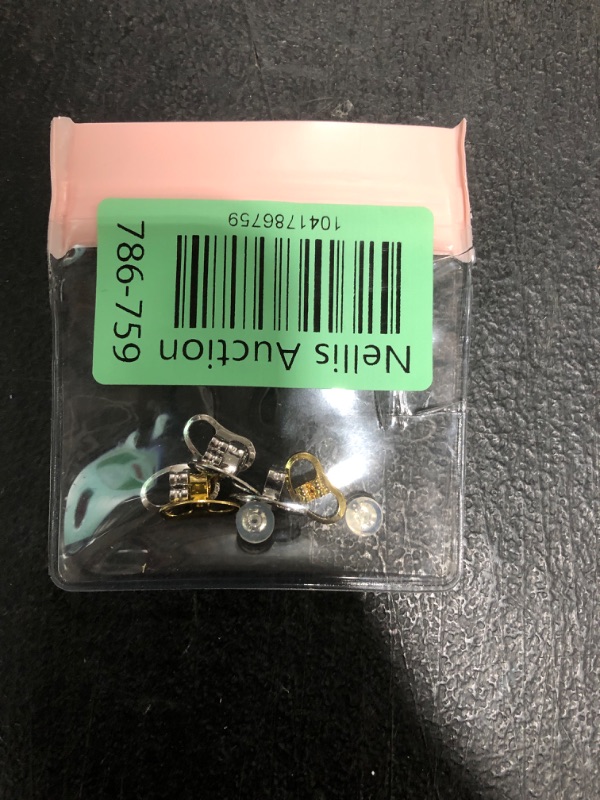 Photo 1 of 5 Pairs Earring Backs for Droopy Ears - Silver, Gold, Transparent - Copper, Silicone - Fish Hook Style