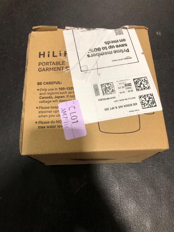 Photo 1 of HiLIFE Steamer for Clothes, Portable Handheld Design, 240ml Big Capacity, 700W, Strong Penetrating Steam, Removes Wrinkle, for Home, Office(ONLY FOR 120V)